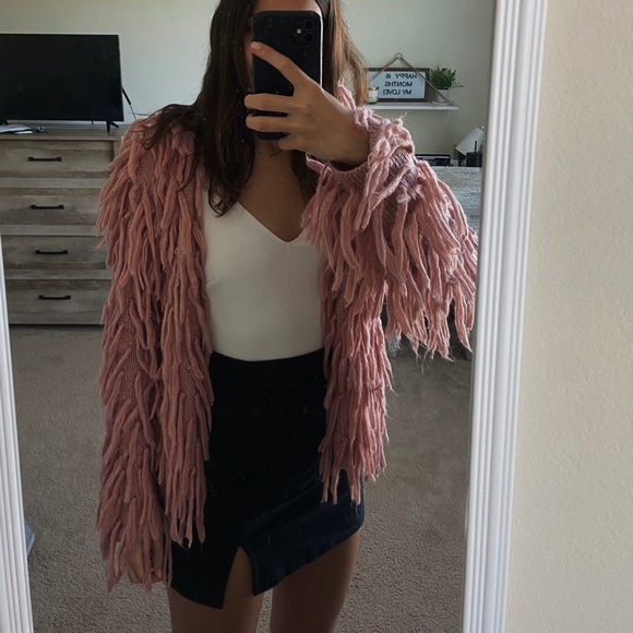 Pink fuzzy jacket - Picture 1 of 1